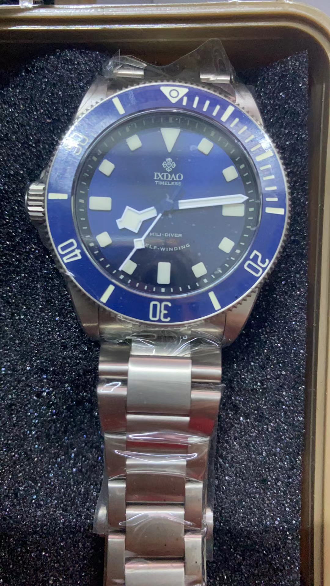 IX&DAO JD-X02T 39mm Men's Automatic Mechanical Watches Diving Vintage Titanium Watch Top Sapphire 200m Waterproof Clock BGW-9 IXDAO X02T