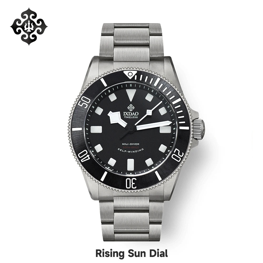IX&DAO JD-X02T 39mm Men's Automatic Mechanical Watches Diving Vintage Titanium Watch Top Sapphire 200m Waterproof Clock BGW-9 IXDAO X02T