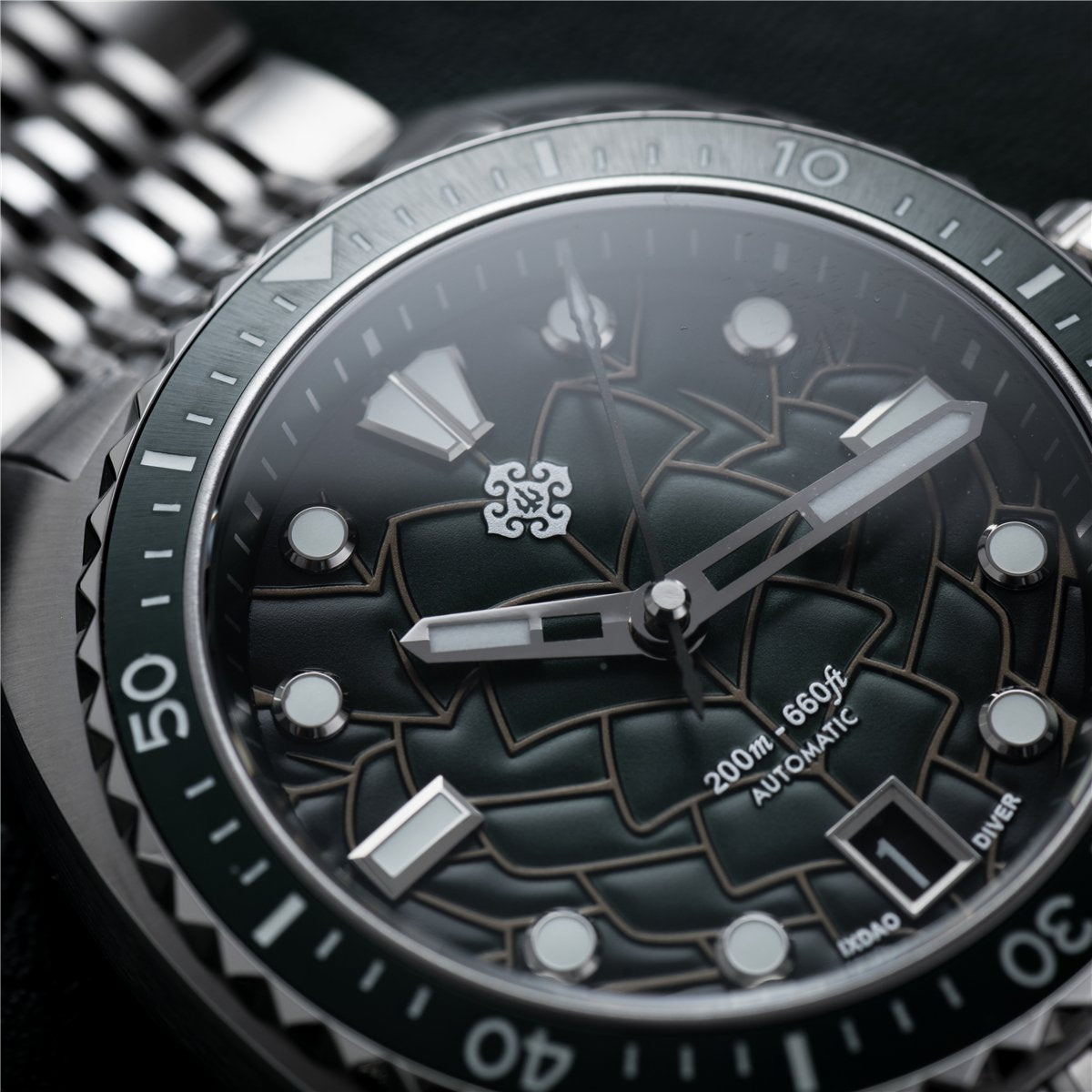 IXDAO IPOSE JD-X07S 2025 New Men's Automatic Mechanical Watch Dragon Scale Pattern Diving Watch 20Bar Stainless Steel BWG-9 reloj hombre
