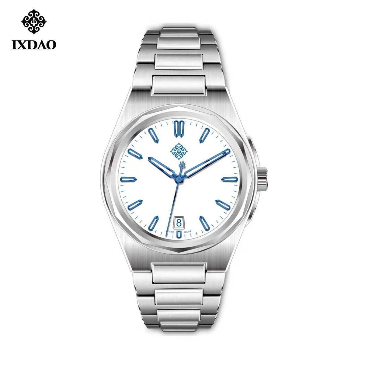 IX&DAO 2026 New Warrior 37mm Men's Automatic Mechanical Watch Enamel Plate Miyota 9015 Sapphire Stainless Steel Waterproof 10Bar