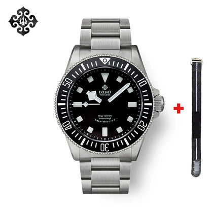 IPOSE IX&DAO New 39mm Men's Automatic Mechanical Watches Diving Vintage Titanium Watch Top Sapphire 200m Waterproof Clock BGW-9